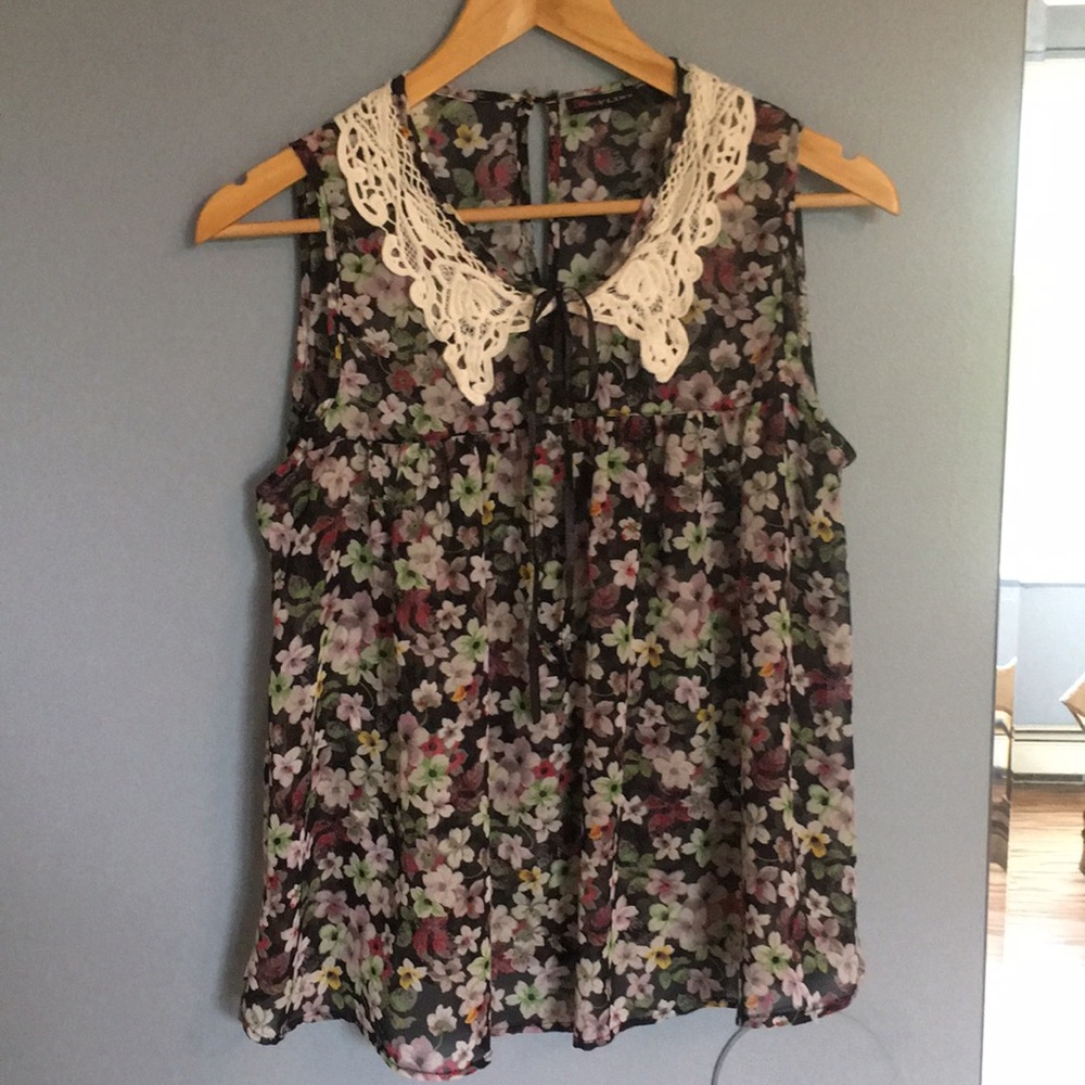Sheer tank top